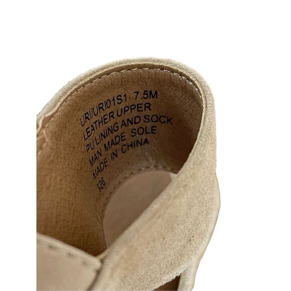 Steve Madden Womens Tan Leather Upper Espadrille Heel Uri Wedge Sandal Size 7.5 - Picture 2 of 7